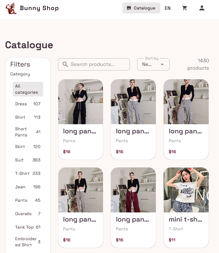 Bunny Shop — identité visuelle et branding